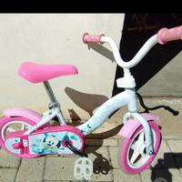 Bici bambina 2 anni con rotelle Minnie rosa