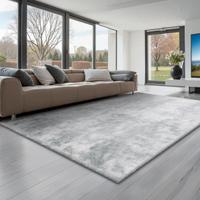 Tappeto Morbido Interni 1,8 x 2,7 m Grigio Chiaro