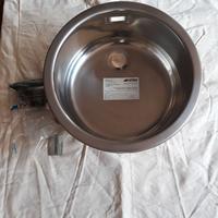 LAVELLO TONDO DA INCASSO IN ACCIAIO SMEG MOD. 10 I