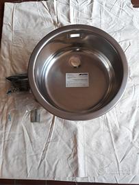 LAVELLO TONDO DA INCASSO IN ACCIAIO SMEG MOD. 10 I