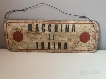 Targa da rimorchio Macchina Al Traino vintage
