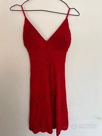 Vestito rosso brillantinato