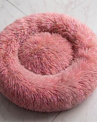 Cuccia Morbida Pet Plush Rosa Diametro 50cm