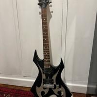 B.C Rich Warlock chitarra metal Black Flames