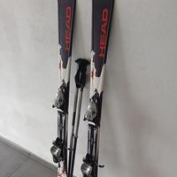 Sci HEAD  da discesa colore rosso/bianco/nero