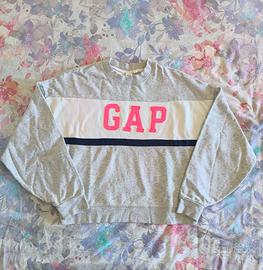 Felpa donna XXS Over Gap grigia