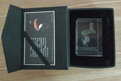 fermacarte in cristallo Tucano birra Guinness.