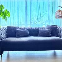 Divano Chesterfield velluto