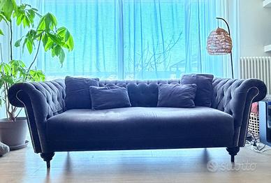 Divano Chesterfield velluto