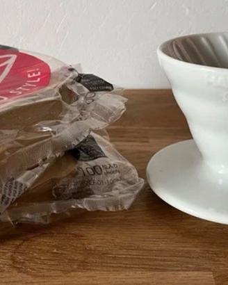 Dripper Hario V60 01 + filtri 
