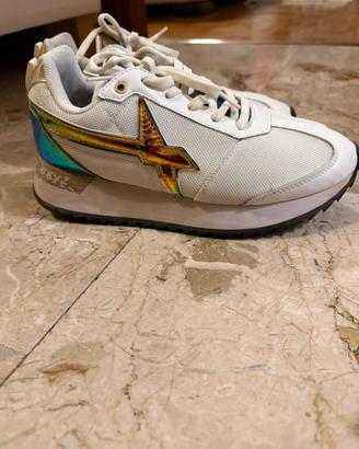 Sneakers W6YZ Wizz bianche iridescenti