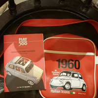 Fiat 500 F 1960 Borsello+manuale primo soccorso