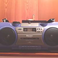 Stereo portatile lettore CD cassette radio AM FM