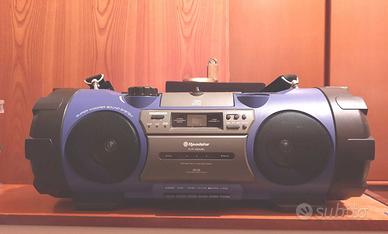 Stereo portatile lettore CD cassette radio AM FM