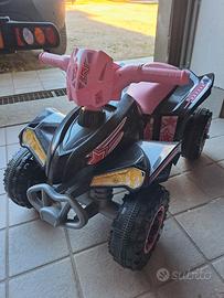 Quad Elettrico per Bambini – Colore Nero/Rosa con 