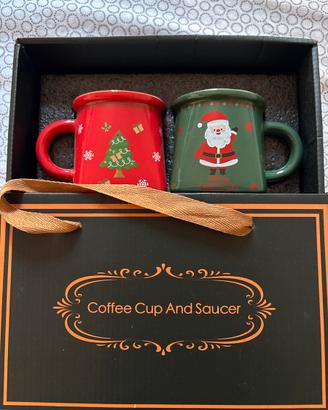 Set 2 tazze natalizie con confezione