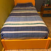 Letto singolo 200x90, con materasso ortopedico