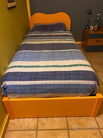 Letto singolo 200x90, con materasso ortopedico