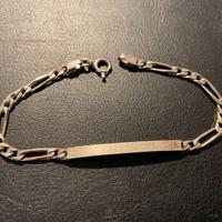 Bracciale con placchetta per incisioni argento 925