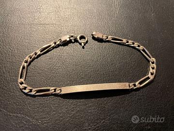 Bracciale con placchetta per incisioni argento 925