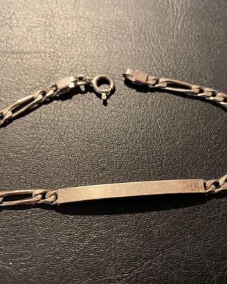 Bracciale con placchetta per incisioni argento 925