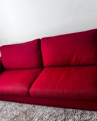 Divano 3 posti Poltronesofà Rosso