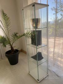 Vetrina Ikea DETOLF bianca vetro - 43x163