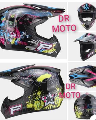 Casco integrale NERO GIALLO moto