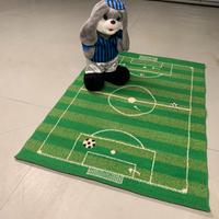 Tappeto campo da calcio con  Maxi peluche Inter