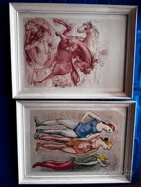Coppia. quadri d’autore Aligi Sassu e F. Messina