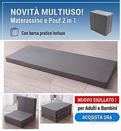 MATERASSO Portatile NUOVO *Camper Tenda Casa Futon