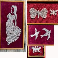 merletti realizzati a tombolo