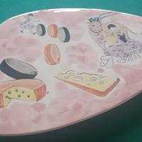 Raro piatto da formaggio - Ceramica di Milano '50