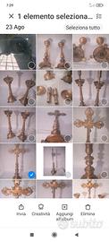 trittico religioso stile neoclassico 