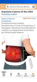 FASCIA LOMBARE VIBRANTE E RISCALDANTE