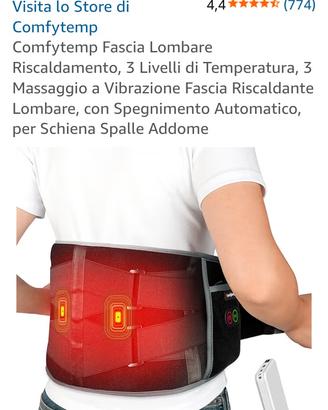 FASCIA LOMBARE VIBRANTE E RISCALDANTE