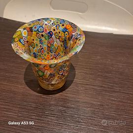 porta penne in vetro murrine di murano 