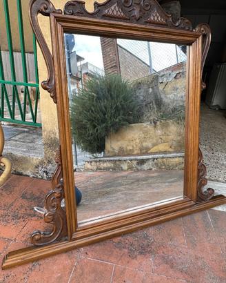 Specchio legno vintage