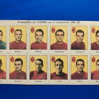 Figurine NANNINA TORINO Campionato 1946-47 foglio
