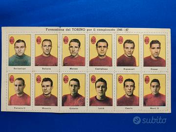 Figurine NANNINA TORINO Campionato 1946-47 foglio