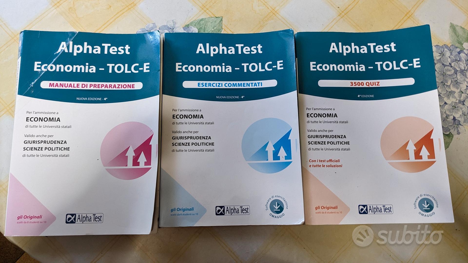 Alpha Test Tolc-E Economia Kit Completo - Libri e Riviste In vendita a  Bologna