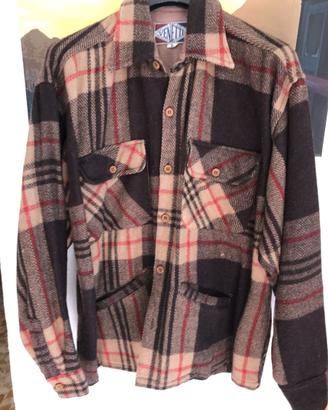 Shacket Giacca Vintage Uomo VENETTI a Quadri 70 80