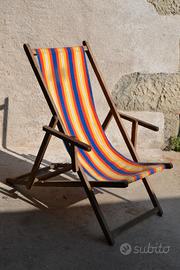 Sedia a sdraio anni '50