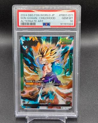 PSA 10 Son Gohan Childhood FB01-071 Awakened Pulse