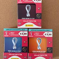 Calciatori panini 3 tin box Qatar 2022