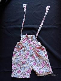 Salopette a fiori