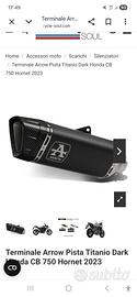 Arrow pista titanio nero hornet 750 2023/24 nuovo