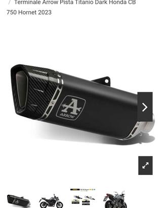 Arrow pista titanio nero hornet 750 2023/24 nuovo