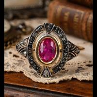 anello stile antico art decò 