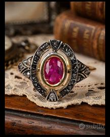 anello stile antico art decò 